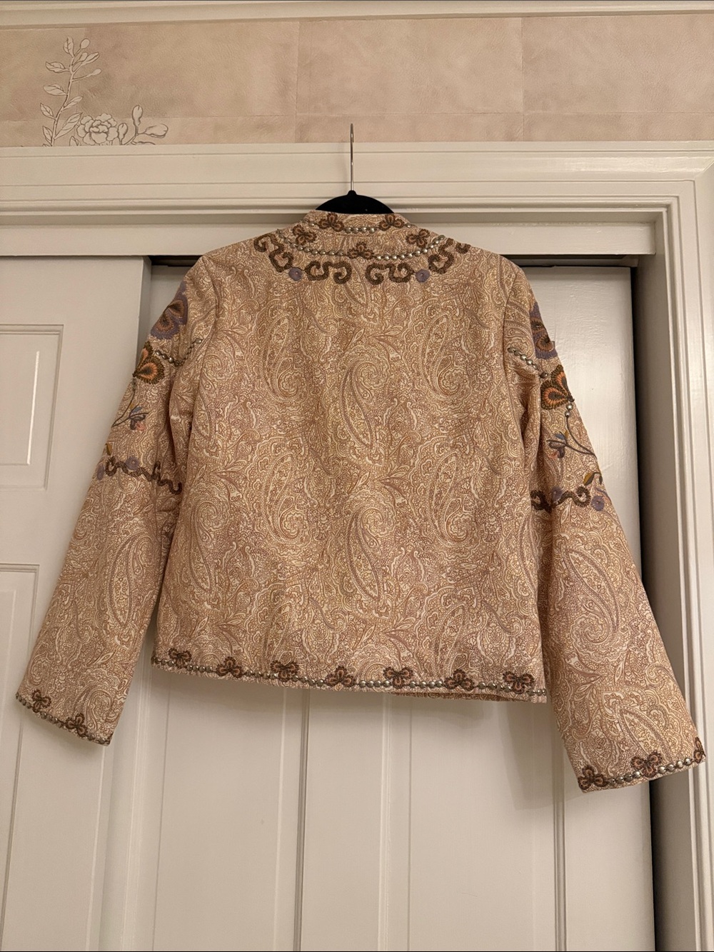 Zara embroidered paisley and floral jacket - Picture 7 of 7